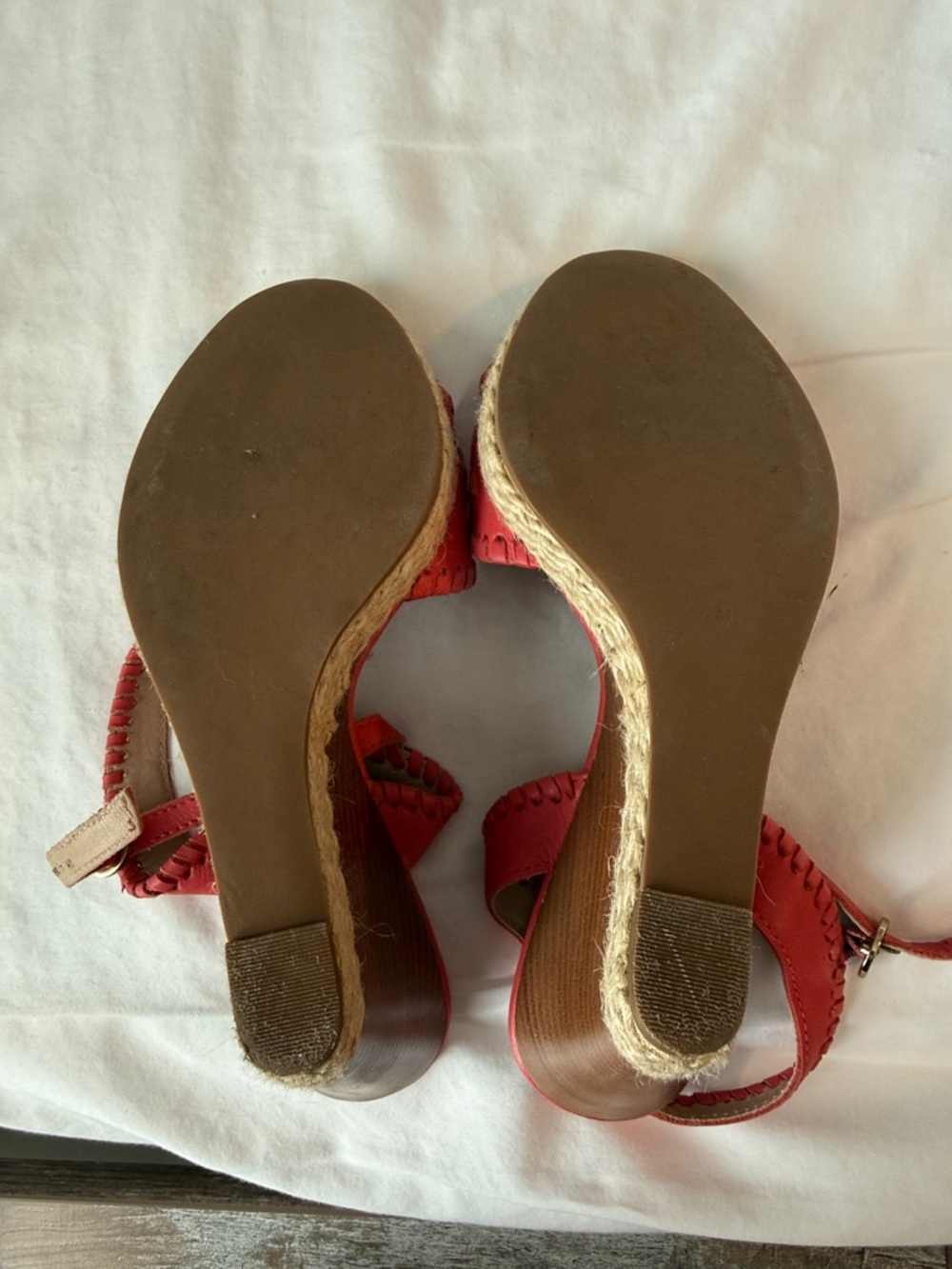 Coral Leather Ankle-Strap Sandals - Picture 3 of 3